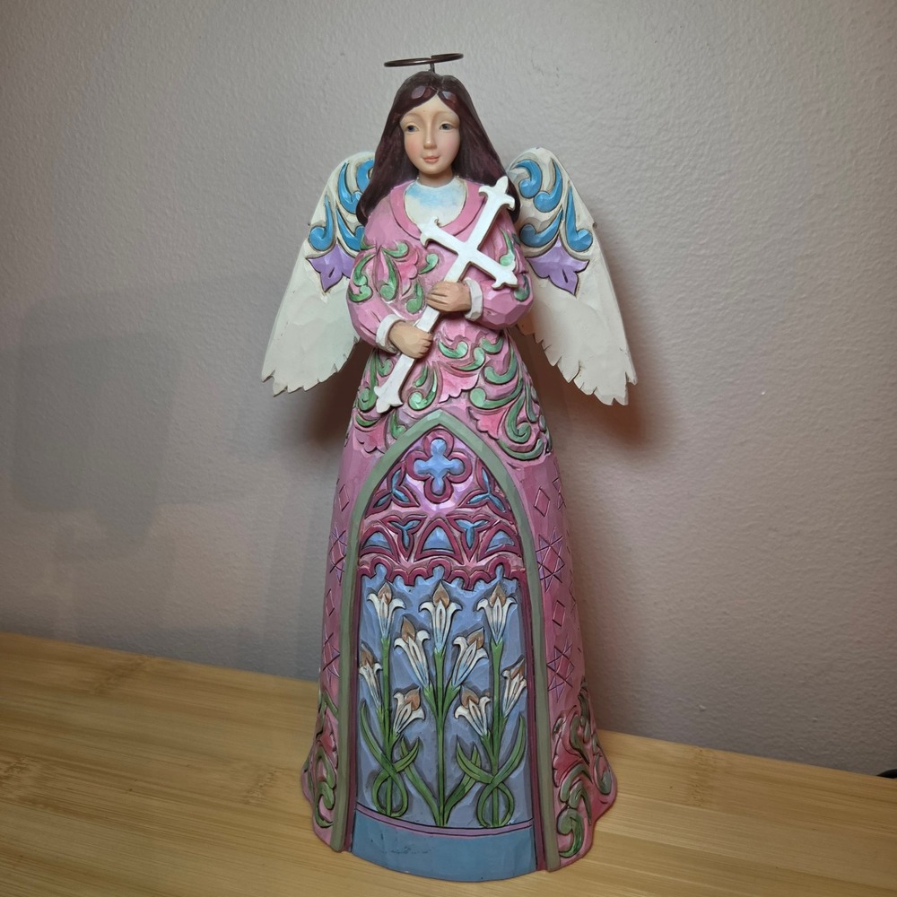 Jim Shore Heartwood Creek Have Faith And Believe Angel Figure 6001082